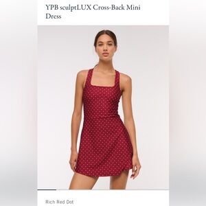 Abercrombie & Fitch Red Polka Dot Mini Dress